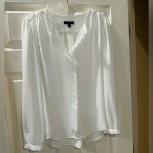 J crew scallop blouse